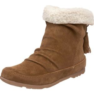 Zigi Tan Suede Boots with Sherpa Lining
